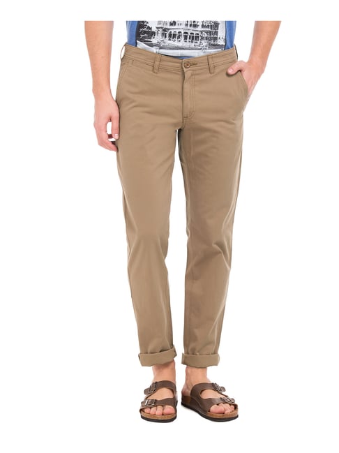Buy Ruggers by Unlimited Men's Tapered Fit Casual Trousers  (273658254_Khaki_32W x 33L) at Amazon.in