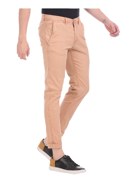 Cherokee Light Brown Slim Fit Trousers