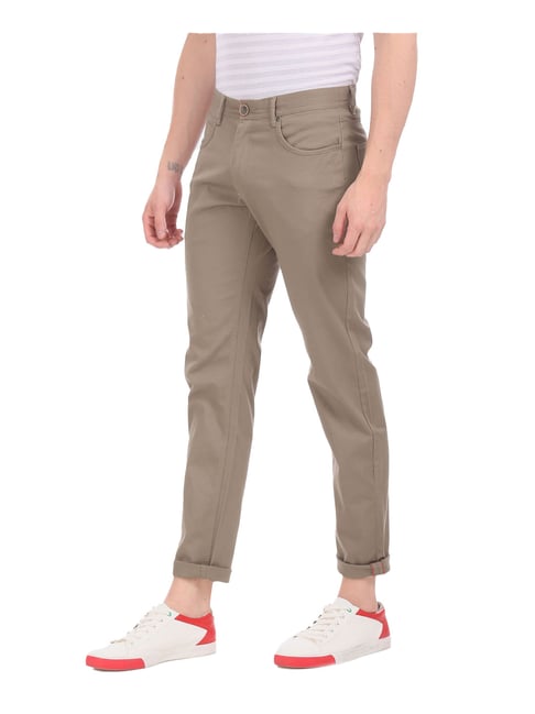 Cherokee Brown Slim Fit Trousers