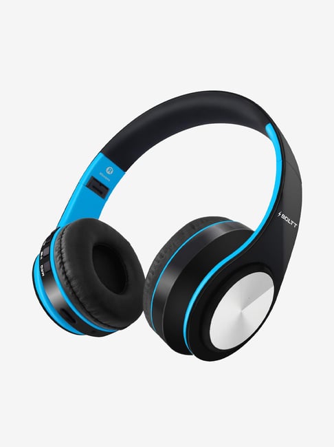 Fire-Boltt Blast 1000 Hi-Fi Stereo Over-Ear Wireless Bluetooth Headphones with Mic (Blue)