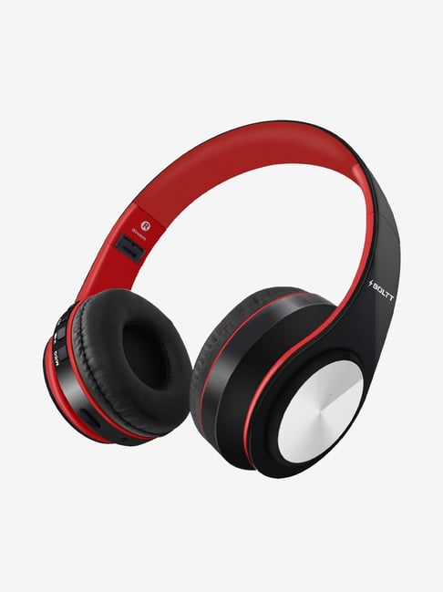 Fire-Boltt Blast 1000 Hi-Fi Stereo Over-Ear Wireless Bluetooth Headphones with Mic (Red)