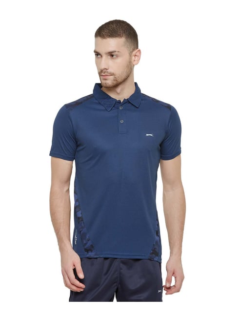 Black Panther Sports Navy Short Sleeves Polo T-Shirt