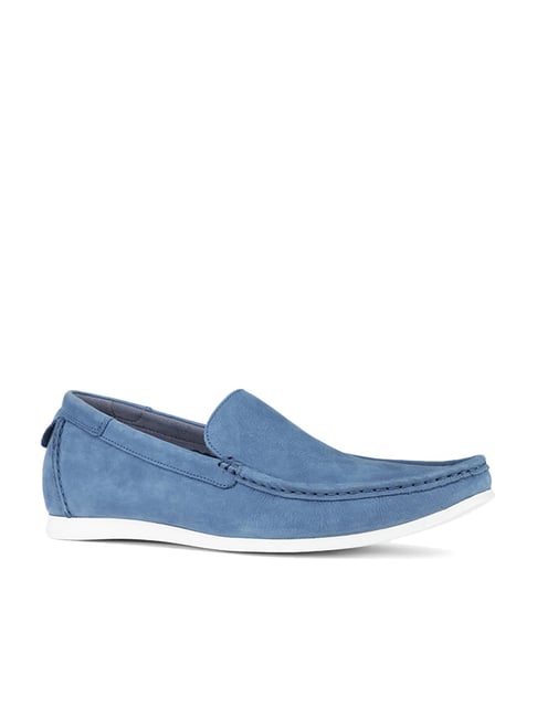 hush puppies loafers blue