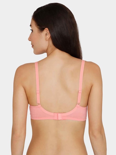 Buy Rosaline by Zivame Salmon Rose Non Padded Full Coverage Bra