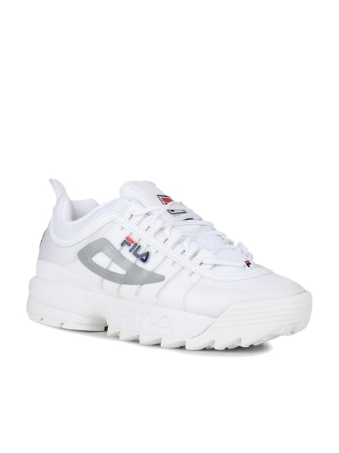 fila white casual shoes