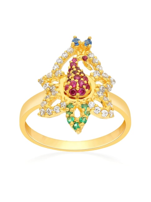 Jewelry Exaggerated Color Peacock Alloy Diamond Ring Party Ring | Wish