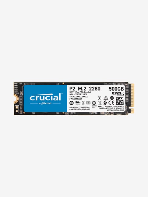 Buy Crucial P2 CT500P2SSD8 M.2 PCIe G3 1x4 / NVMe 500GB Internal