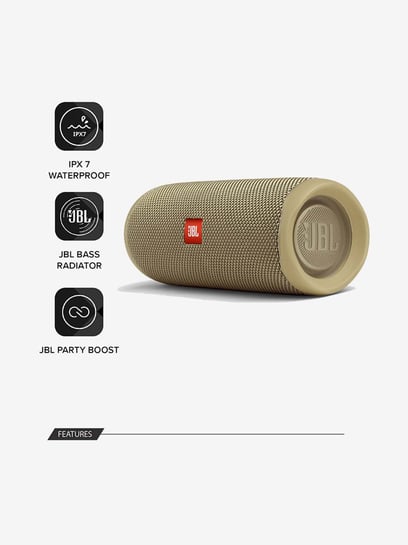 Buy JBL Flip 5 20W Bluetooth Speaker (Sand) Online At Best Price
