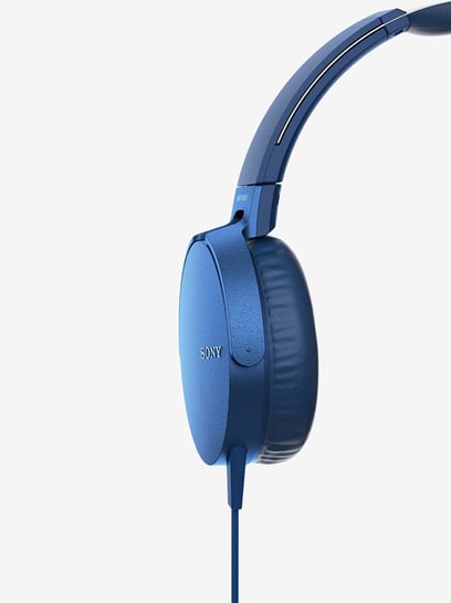 Buy Sony On The Ear Wired Headphone MDR XB550AP Blue Online At