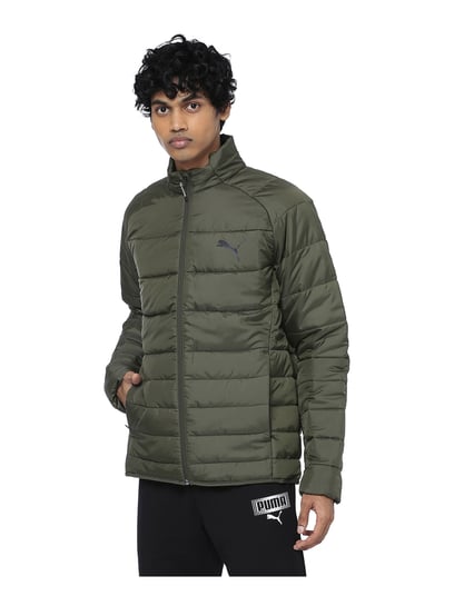 puma army green jacket