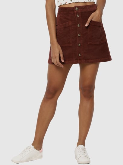 Burgundy skirt cheap american eagle