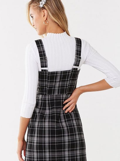 ワンピース foufou bicolor classical check dress foufou bicolor classical check dress Red checked bicolor