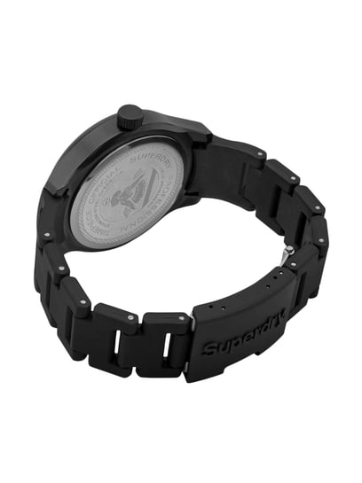 Superdry Montre décontractée SYG240BO, Noir, Sangle