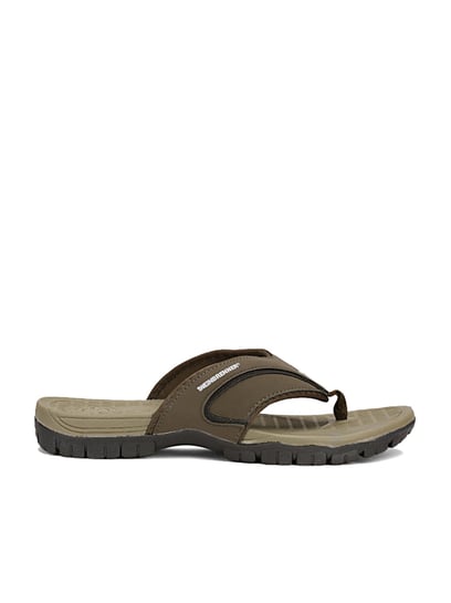 Buy Weinbrenner by Bata Arizona Khaki Flip Flops for Men at Best