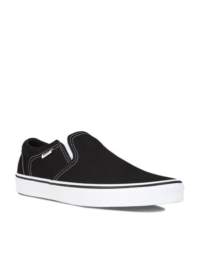 asher vans black and white