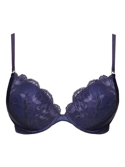 Elegant Navy Blue Push-up Bra by Calvin Klein