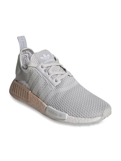 Adidas nmd r1 outlet womens grey and white