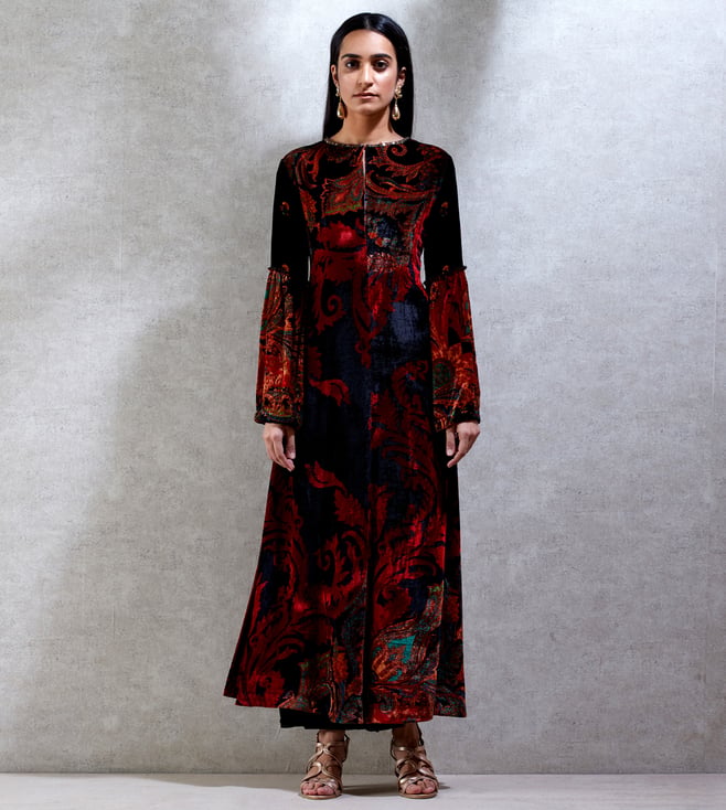 Buy Ritu Kumar Black \u0026 Red Kurta and 