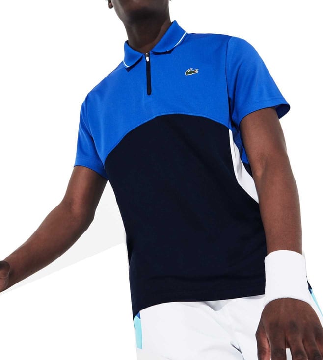 lacoste polo zip