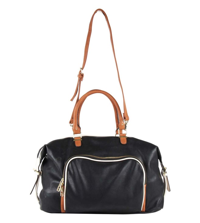 steve madden leather duffle bag