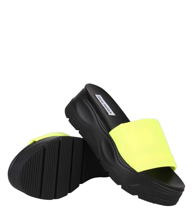 Steve madden neon slides on sale