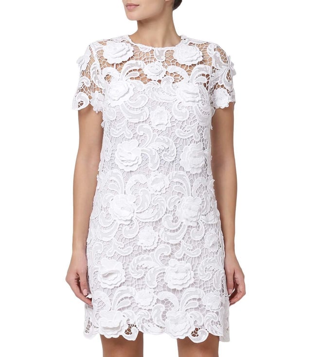 Buy MICHAEL Michael Kors White Straight Fit Dress for Women Online @ Tata  CLiQ Luxury