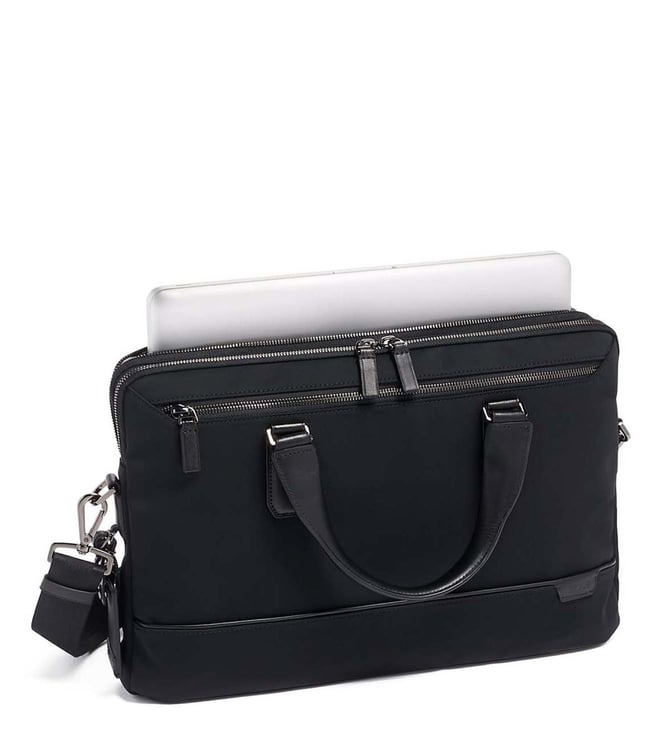 Buy Tumi Black Harrison Medium Laptop Bag Online @ Tata CLiQ Luxury