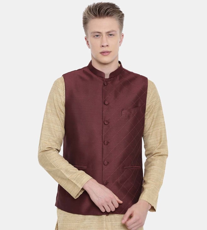 maroon modi jacket