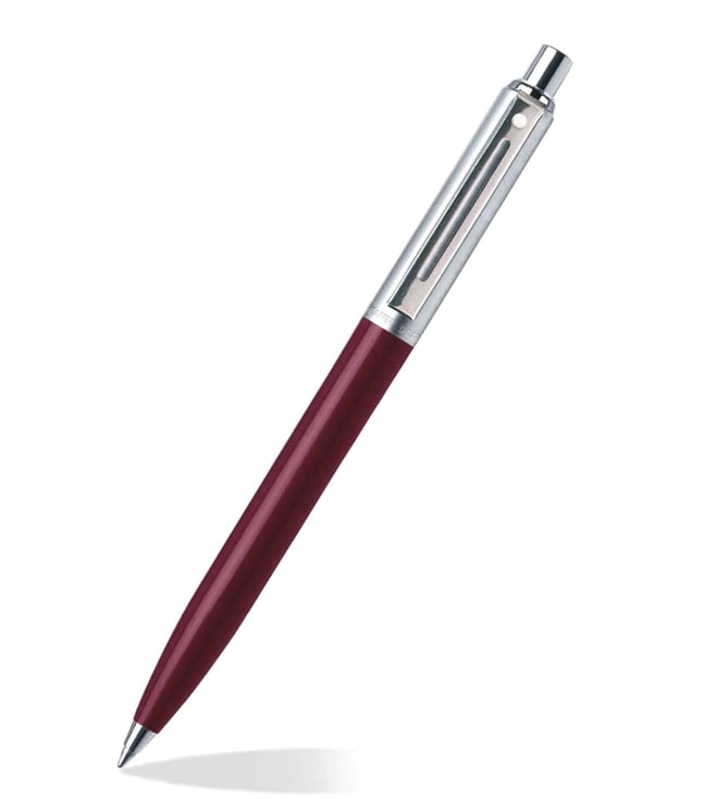 Sheaffer Sentinel Brushed Chrome & Deep Pink Ballpoint Pen 321-2DP 