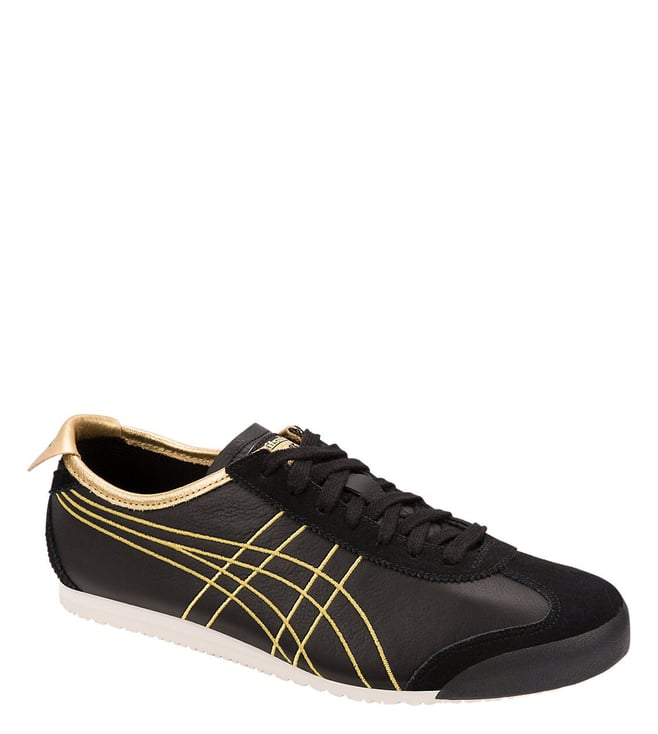 Onitsuka tiger store gold black