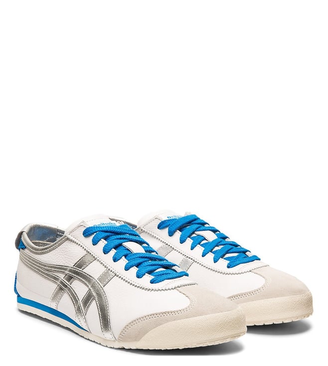 Buy Onitsuka Tiger White & Pure Silver MEXICO 66 Unisex Sneakers Online ...