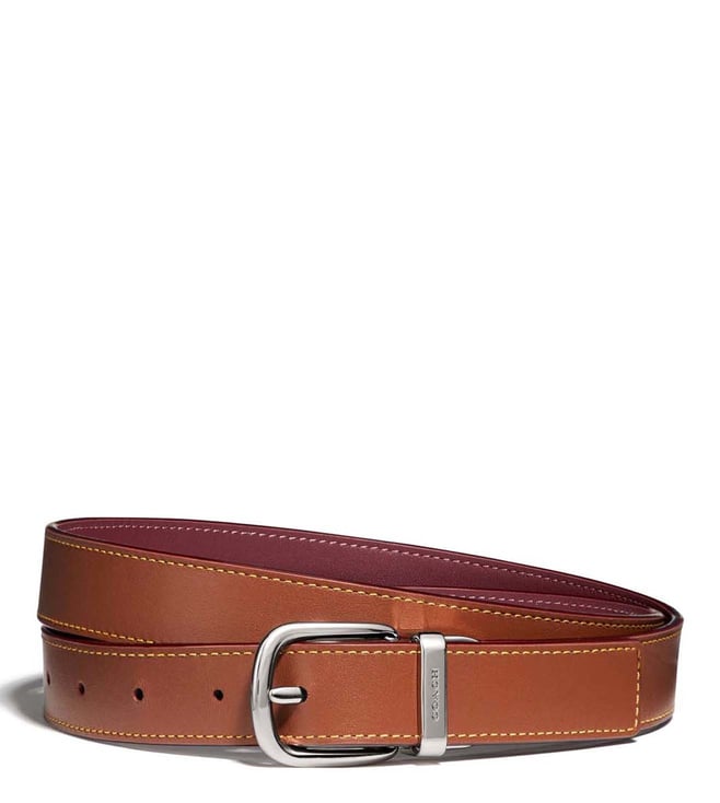 brown coach belt