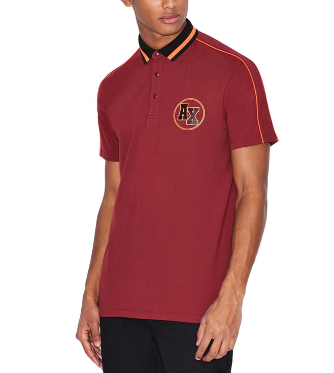 Buy Armani Exchange Syrah Regular Fit Polo T-Shirt for Men Online @ Tata  CLiQ Luxury