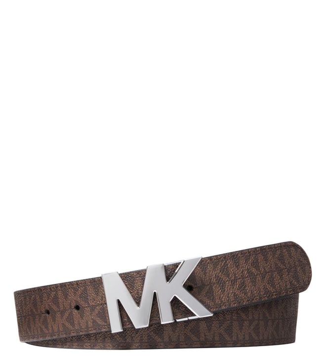 Buy MICHAEL Michael Kors Brown & Luggage Reservable Logo Belt for Men  Online @ Tata CLiQ Luxury
