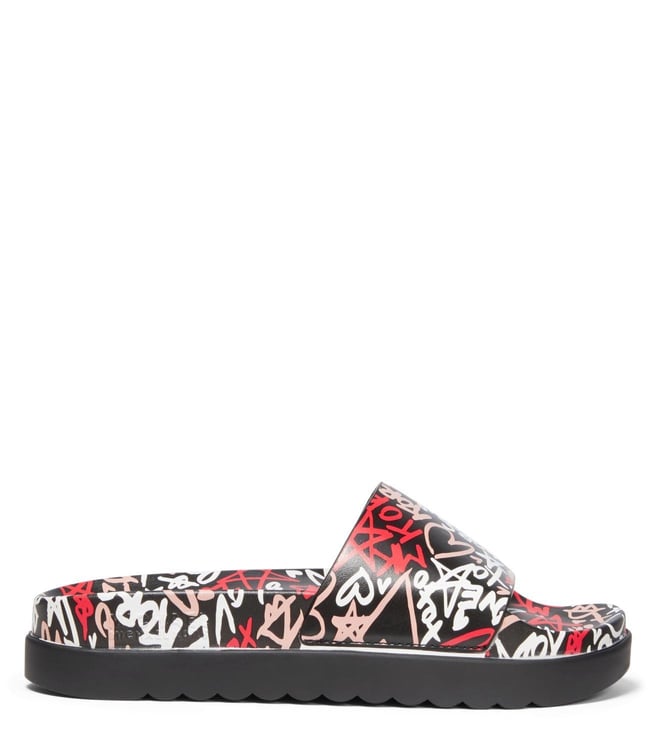 michael kors graffiti slides