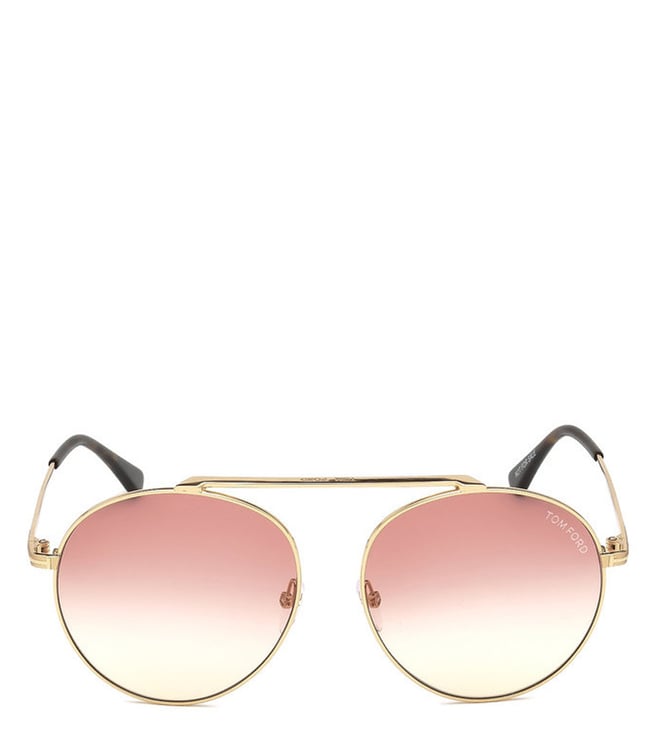 Tom Ford Pink FT0571 Round Sunglasses 