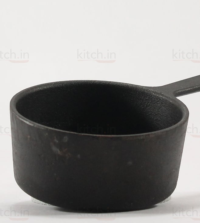 Buy Kitch.in Grey Cast Iron Round Pot (4 Inch) Online Tata CLiQ Luxury
