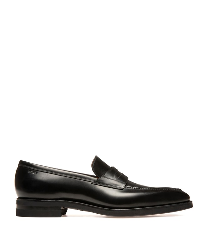 Buy Bally Black Scribe Novo Score Loafers for Men Online @ Tata CLiQ Luxury
