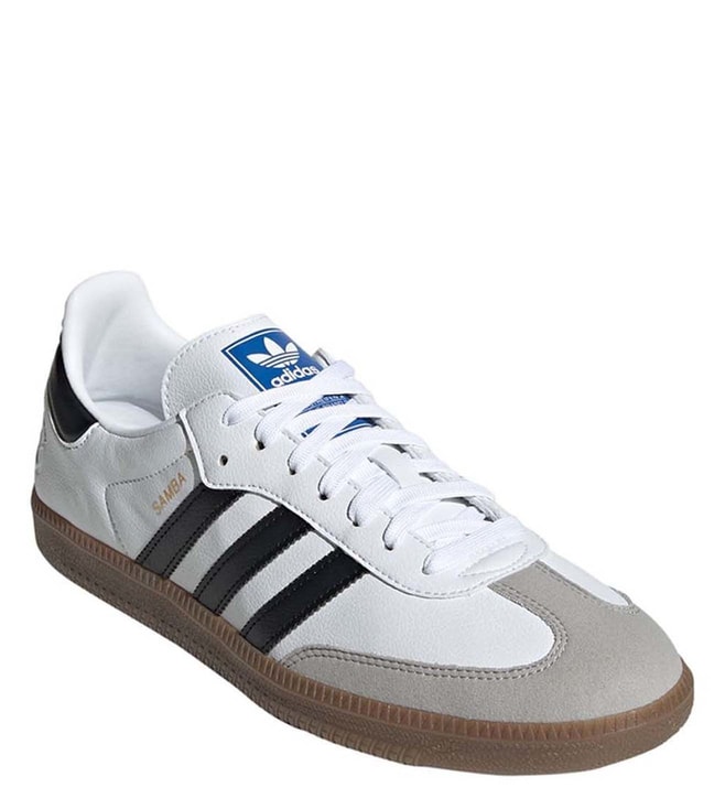 Buy Adidas Originals White & Gum Samba Vegan Men Sneakers Online @ Tata ...