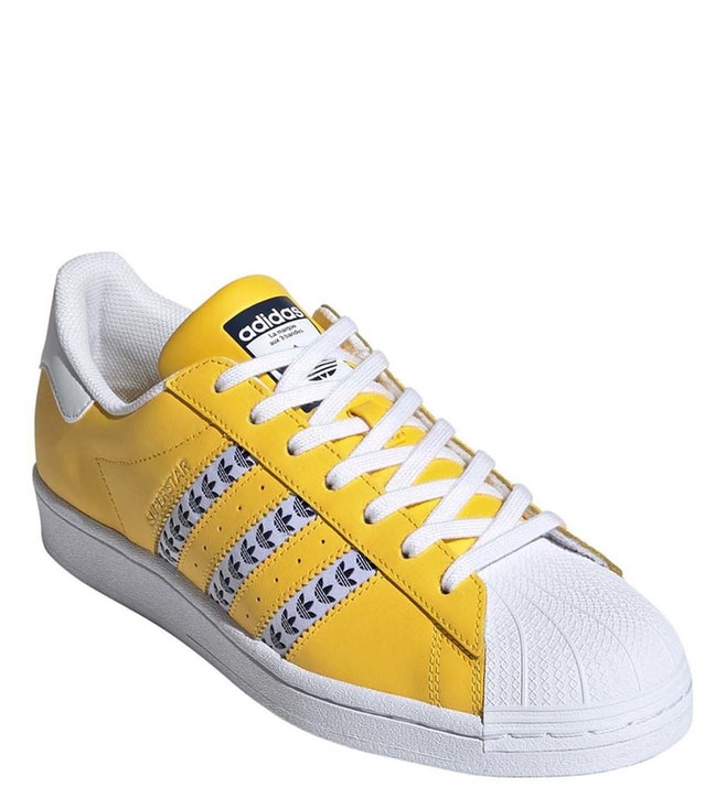 Buy Adidas Originals Yellow \u0026 White Superstar Men Sneakers Original Men Men  Shoes only at Tata CLiQ Luxury