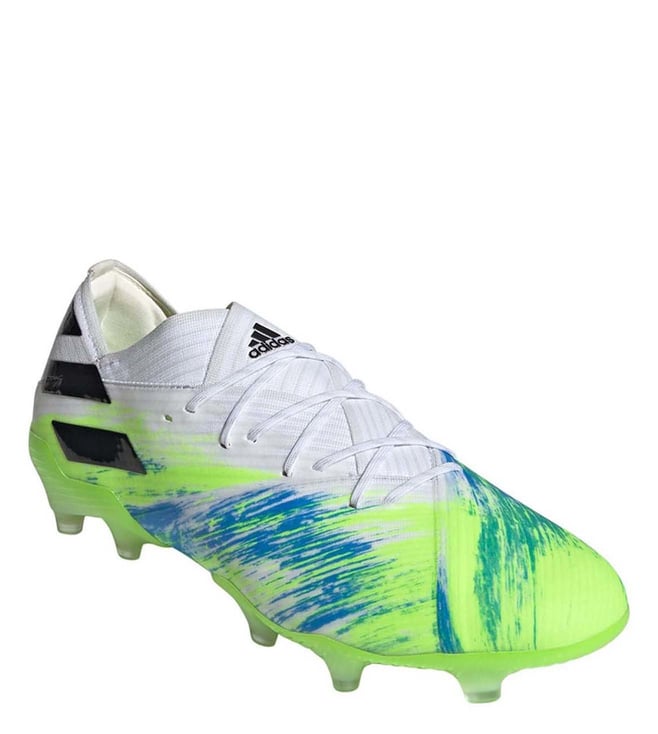 adidas football cleats white and green