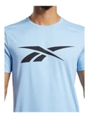 Buy Reebok Sky Blue Slim Fit Self Pattern T-Shirt for Mens Online @ Tata  CLiQ