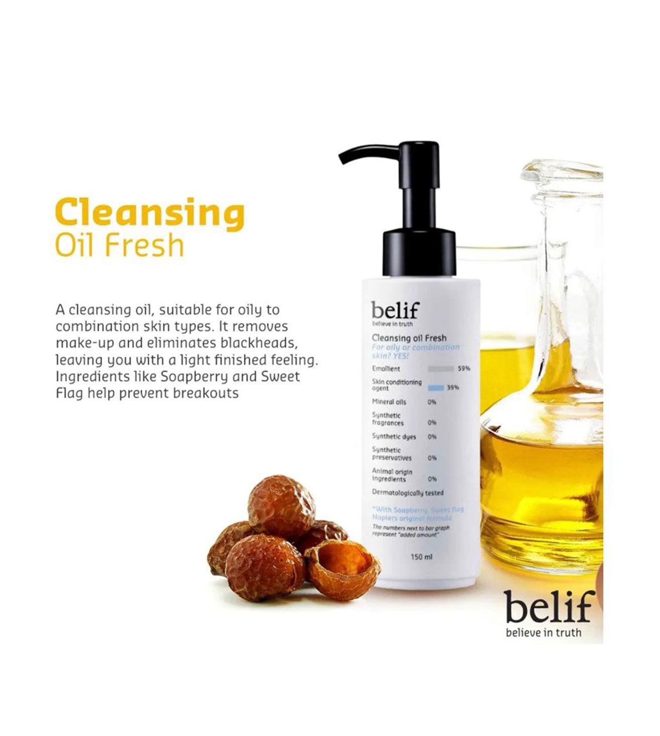 Buy Belif Fresh Cleansing Oil 150 Ml (Unisex) Online @ Tata Cliq Luxury