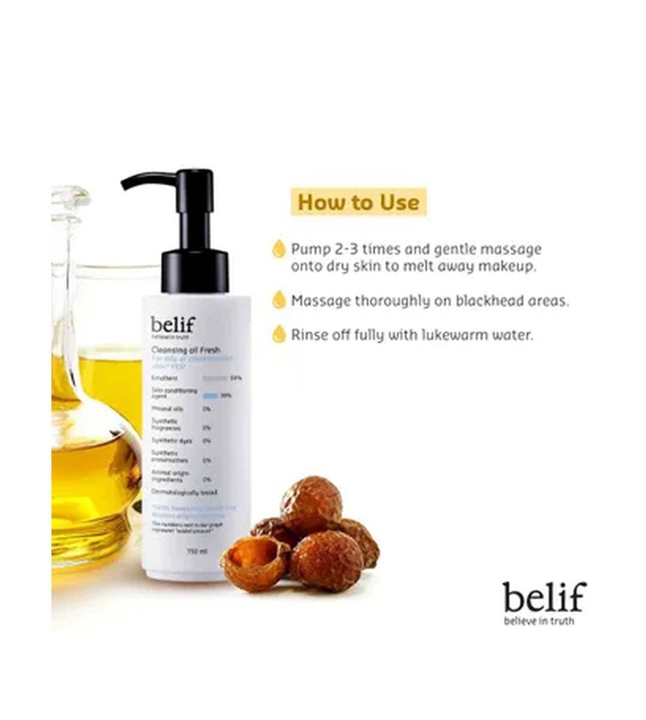 Buy Belif Fresh Cleansing Oil 150 Ml (Unisex) Online @ Tata Cliq Luxury