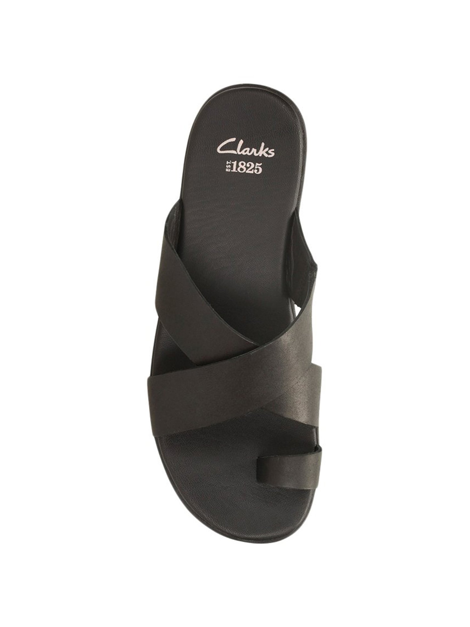 Buy Clarks Black Men Leather Penryn Post Leather Flip Flops Online at Regal  Shoes. | 9499425