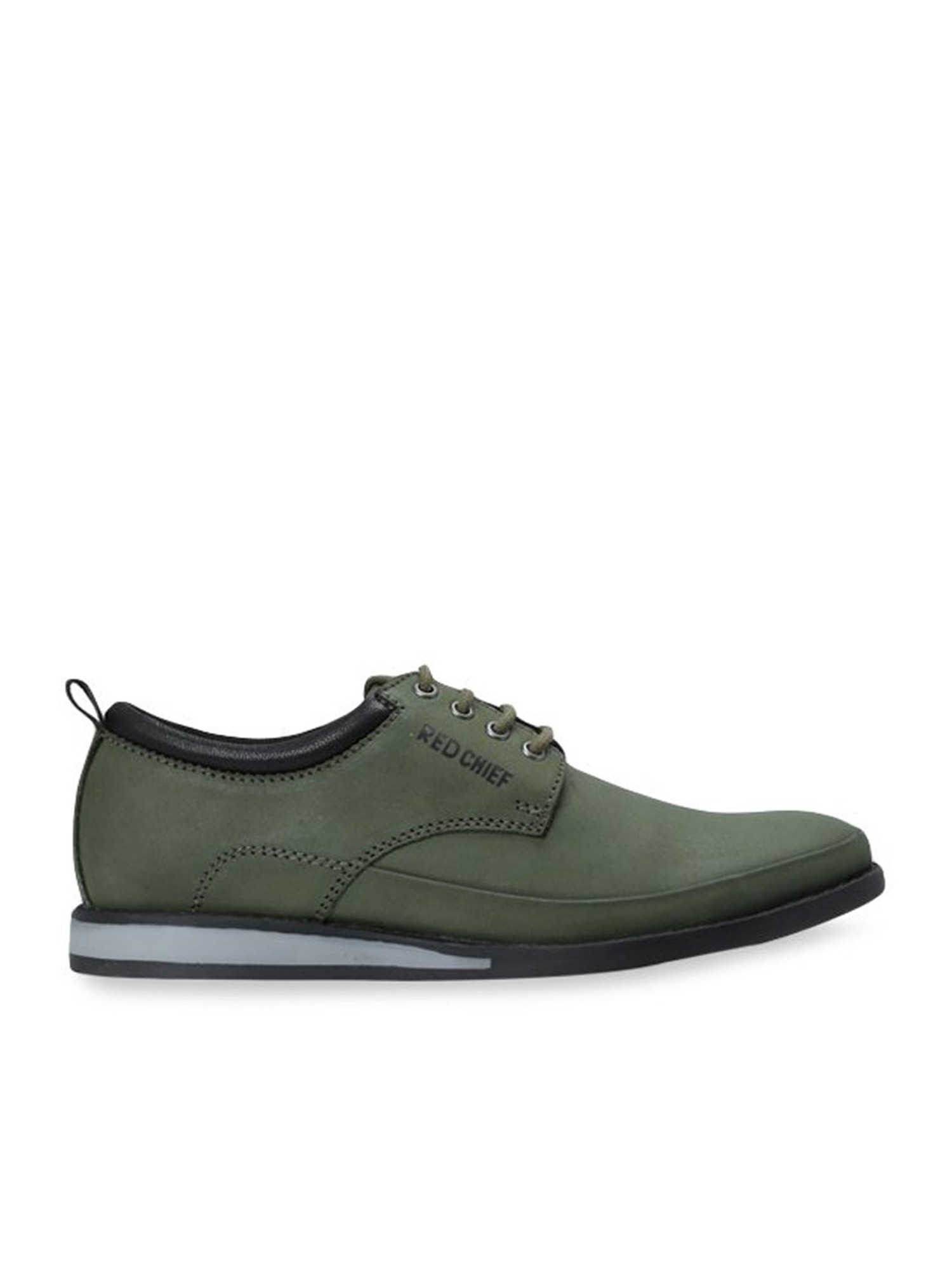 REFOAM Men's Olive Textile Lace Up Casual Sneakers – Refoam