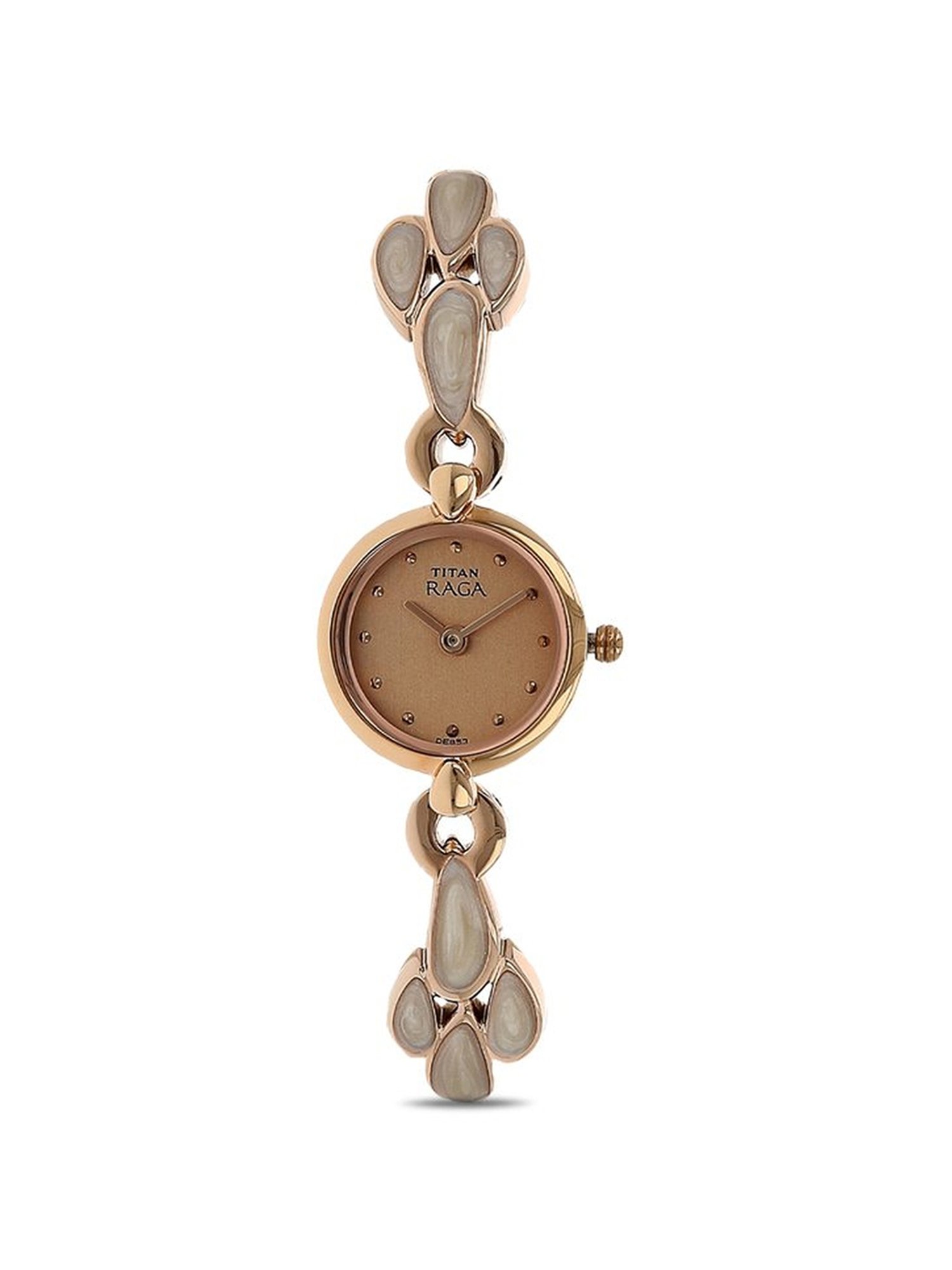 Buy Online Titan Raga Cocktails Mother of Pearl Dial Analogue Metal Strap  Watch for Women - nr95106wm02f | Titan