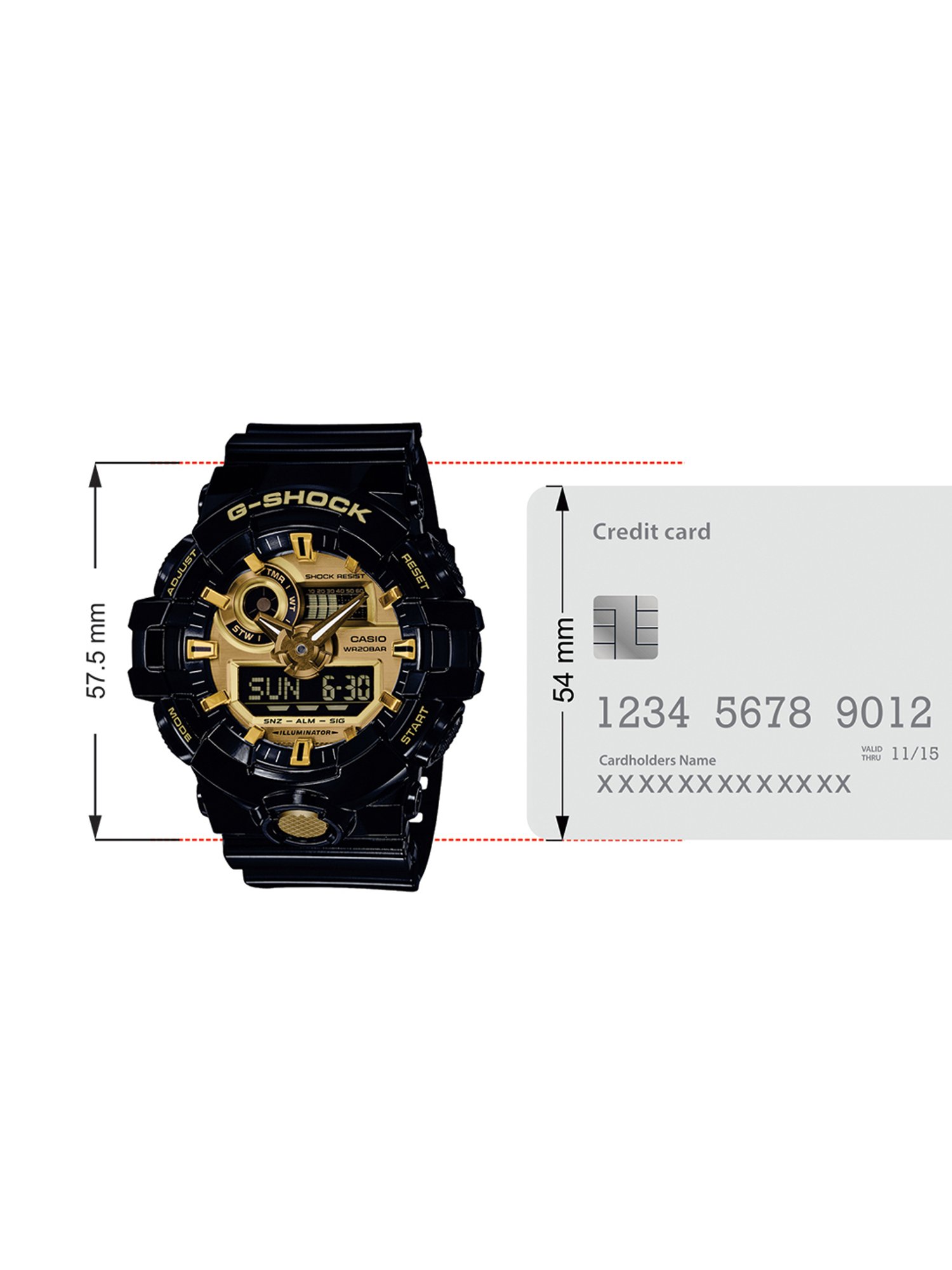 Buy Casio GA-710GB-1ADR G-Shock Analog-Digital Watch for Men at