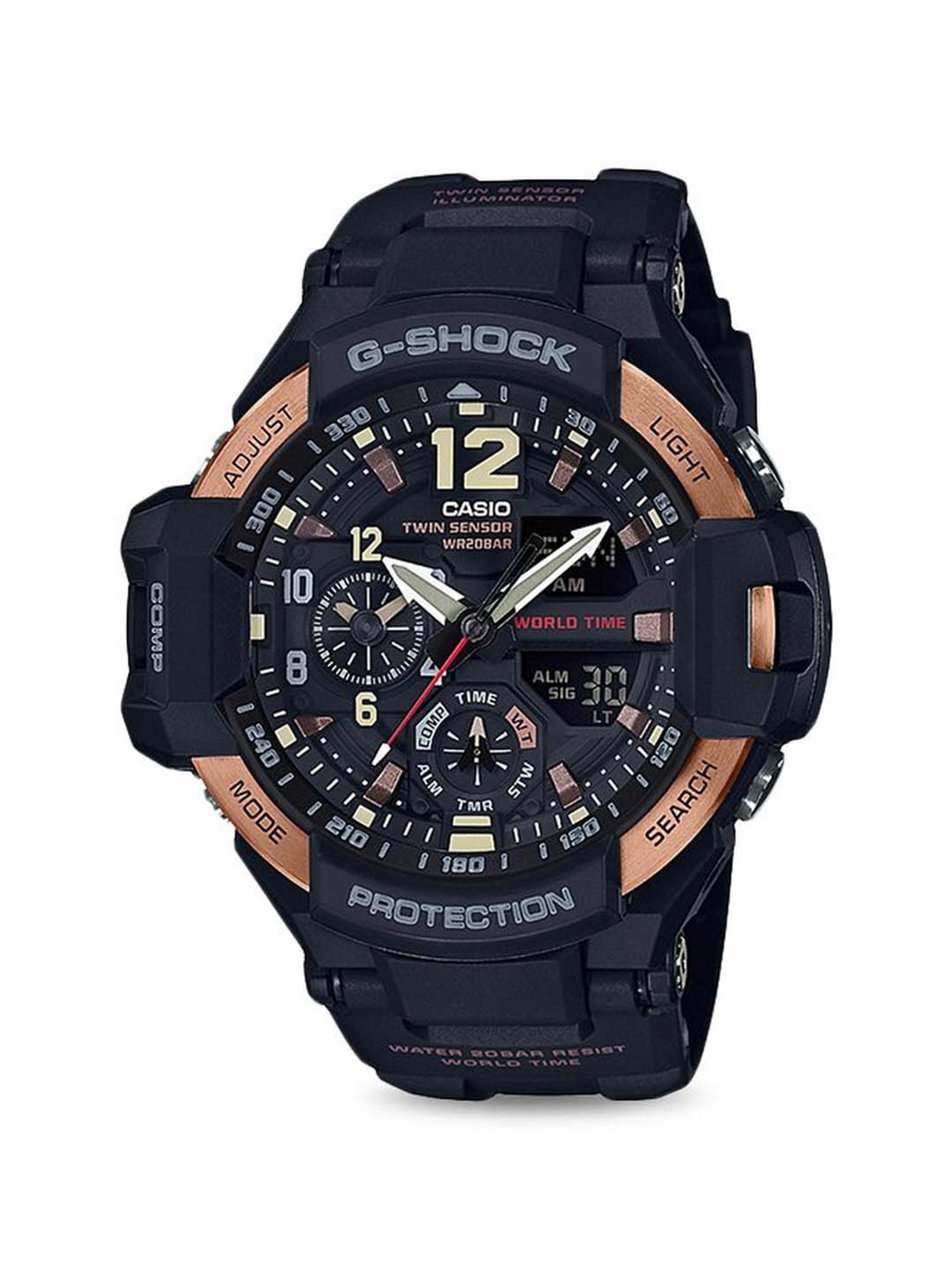 Casio g shock twin sensor hot sale wr20bar price