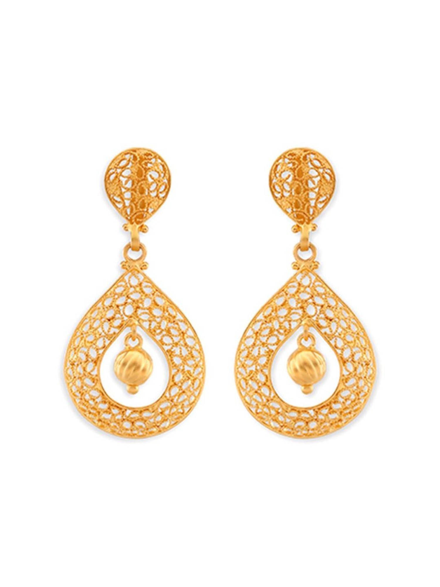 Tanishq 22k Gold Earrings-Tanishq-FineJewellery-TATA CLIQ